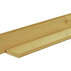 Scandinavisch vuren geschaafd blokhutprofiel 2,8 x 14,5 x 300 cm, groen geïmpregneerd.