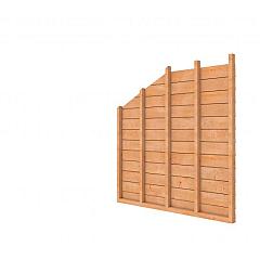 Douglas wandpakket t.b.v. enkelzijdige zijwand kapschuur Comfort, kleurloos geïmpregneerd.