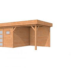 Douglas Topvision Raaf, 298 x 298 en luifel 300 cm, onbehandeld