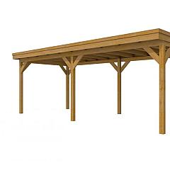 Douglasvision DHZ buitenverblijf 700 x 300 cm, groen geïmpregneerd.