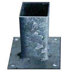 Vloerpaalhouder verzinkt 12 x 12 cm.