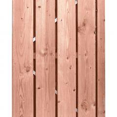 Douglas fijnbezaagde plankendeur op verstelbaar stalen frame, 19 mm, 100 x 190 cm, onbehandeld.