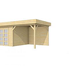 Vuren Topvision Bosuil, 300 x 300 en luifel 300 cm, onbehandeld