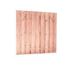 Douglas fijnbezaagd plankenscherm 19-planks 15 mm, 180 x 180 cm tbv betonsysteem, onbehandeld