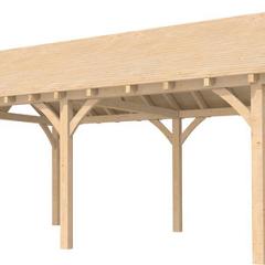 Zolder vuren t.b.v. kapschuur Excellent, breedtemaat C, onbehandeld.