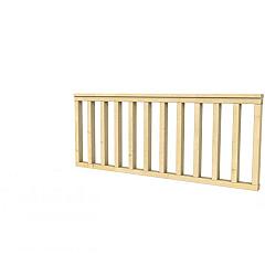 Hekwerk recht vuren type A, 178,5 x 73 cm, kleurloos geïmpregneerd.