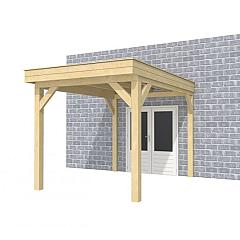 Buitenverblijf aan huis Premium I, vuren, basismodel XL/B, 257x349 cm, kleurloos geïmpregneerd.