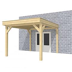 Buitenverblijf aan huis Premium I, vuren, basismodel XL/C, 307x349 cm, onbehandeld.