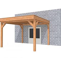 Buitenverblijf aan huis Premium I, douglas, basismodel XL/D, 357x349 cm, kleurloos geïmpregneerd.