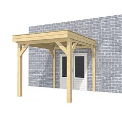 Buitenverblijf aan huis Premium I, vuren, basismodel L/B, 257x299 cm, onbehandeld.