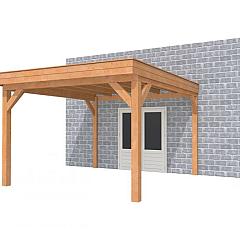 Buitenverblijf aan huis Premium I, douglas, basismodel XXL/D, 357x392 cm, kleurloos geïmpregneerd.