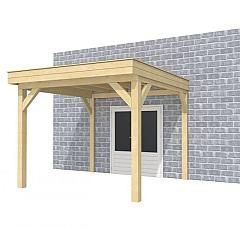 Buitenverblijf aan huis Premium I, vuren, basismodel L/C, 307x299 cm, kleurloos geïmpregneerd.