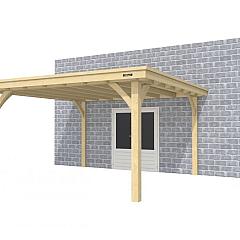 Buitenverblijf aan huis Excellent I, vuren, basismodel XXL/E, 399x392 cm, onbehandeld.