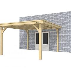 Buitenverblijf aan huis Excellent I, vuren, basismodel XXL/D, 357x392 cm, onbehandeld.