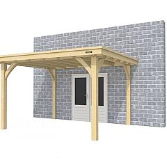 Buitenverblijf aan huis Excellent I, vuren, basismodel L/D, 357x299 cm, onbehandeld.