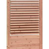 Shutterscherm douglas, 89 x 224 cm, groen geïmpregneerd.