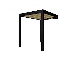 Buitenverblijf plat dak Allure I, vuren, basismodel L/A, 203x303 cm, onbehandeld.