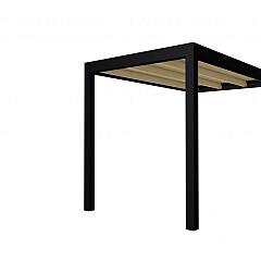 Buitenverblijf plat dak Allure I, vuren, basismodel XL/A, 203x353 cm, kleurloos geïmpregneerd.