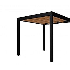 Buitenverblijf plat dak Allure I, douglas, basismodel L/B, 253x303 cm, kleurloos geïmpregneerd.