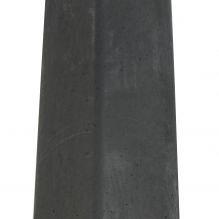 Betonpoer L, 18 x 18 x 50 cm, taps, bovenzijde 15 x 15 cm, schroefdraad M16, antraciet.