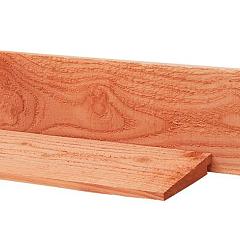 Douglas Zweeds rabat 1 zijde geschaafd, 1 zijde fijnbezaagd 1,1-2,7 x 19,5 x 300 cm, onbehandeld.