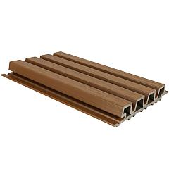 NewTechWood HKC co-extrusie Castellation PRO35 wandbekleding, 3,3 x 21,5 x 390 cm, Red Cedar.