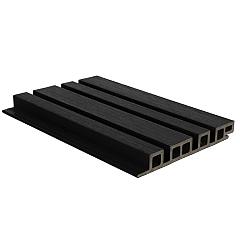 NewTechWood HKC co-extrusie wand bekleding castellation 4325 profiel, 2,5 x 19,6 x 290 cm, Ebony burnt