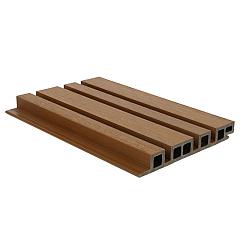 NewTechWood HKC co-extrusie wand bekleding castellation 4325 profiel, 2,5 x 19,6 x 290 cm, Red Cedar.