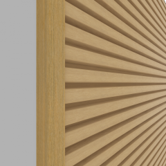 NewTechWood aluminium co-extrusie eindprofiel tbv Castellation PRO, 5 x 5 x 300 cm, Red Cedar