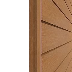 NewTechWood HKC co-extrusie eindprofiel castellation tbv wand bekleding, 7 x 5 x 300 cm, Red Cedar