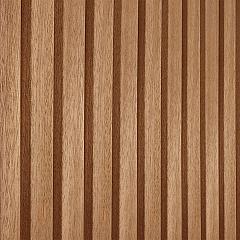 Enkelzijdige wand B met Thermo Triple profiel, ayous, hoogte 224 cm.