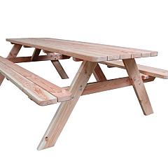 Picknicktafel Wout, bladmaat 74 x 240 cm, onbehandeld.