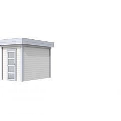 Vuren Topvision Kiekendief, 200 x 300 cm, wanden wit en basis lichtgrijs.