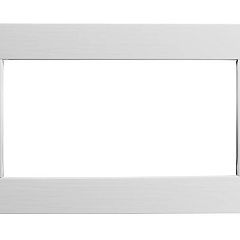 Vuren vast raam met helder glas, 71,2 x 43,8 cm, wit gespoten.