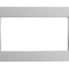 Vuren vast raam met helder glas, 71,2 x 43,8 cm, lichtgrijs gespoten.