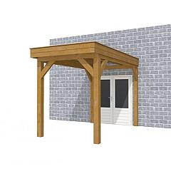 Buitenverblijf aan huis Premium I, douglas, basismodel XL/A, 207x349 cm, groen geïmpregneerd.