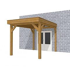 Buitenverblijf aan huis Premium I, douglas, basismodel XL/B, 257x349 cm, groen geïmpregneerd.