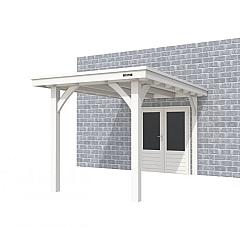 Buitenverblijf aan huis Excellent I, vuren, basismodel XXL/A, 207x392 cm, wit gespoten.