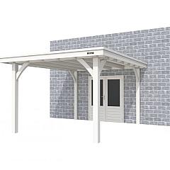 Buitenverblijf aan huis Excellent I, vuren, basismodel XXL/C, 307x392 cm, wit gespoten.