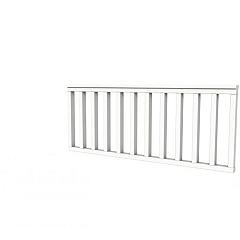 Hekwerk recht vuren type A, 178,5 x 73 cm, wit gespoten.