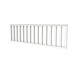 Hekwerk recht vuren type B, 228,5 x 73 cm, wit gespoten.