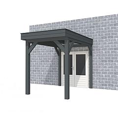 Buitenverblijf aan huis Premium I, vuren, basismodel L/A, 207x299 cm, antraciet gespoten.