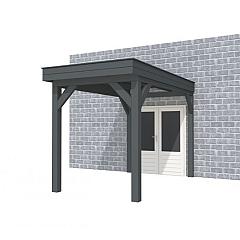 Buitenverblijf aan huis Premium I, vuren, basismodel XL/A, 207x349 cm, antraciet gespoten.