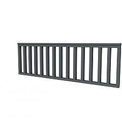 Hekwerk recht vuren type B, 228,5 x 73 cm, antraciet gespoten.