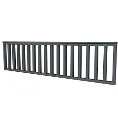 Hekwerk recht vuren type C, 278,5 x 73 cm, antraciet gespoten.