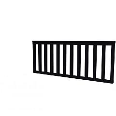 Hekwerk recht vuren type A, 178,5 x 73 cm, zwart gespoten.