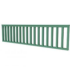 Hekwerk recht vuren type C, 278,5 x 73 cm, jungle groen gespoten.