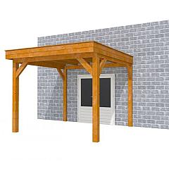 Buitenverblijf aan huis Premium I, douglas, basismodel L/C, 307x299 cm, transparant gespoten.