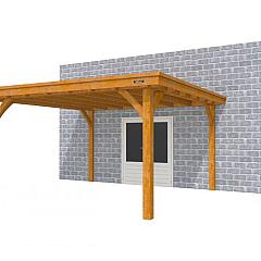 Buitenverblijf aan huis Excellent I, douglas, basismodel XXL/E, 399x392 cm, transparant gespoten.