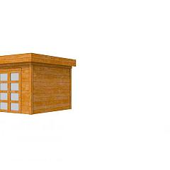 Douglas Topvision Roek, 298 x 298 cm, transparant gespoten.